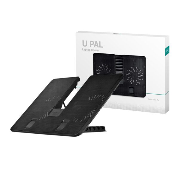 DP-N214A5-UPAL DeepCool-U-PAL-Notebook-Cooling-Stand-Black wr 01 DeepCool U PAL Dual Fan Notebook Cooling Stand