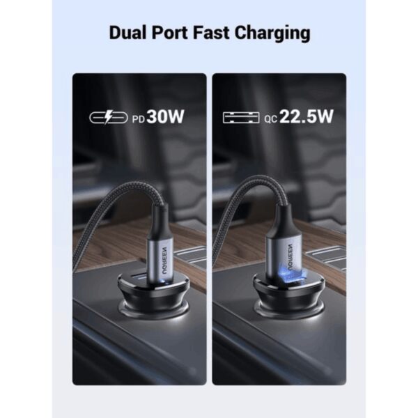 EC305-25845 UGREEN Car Charger Fast Charging 30W 2Po wr 06 UGREEN Car Charger Fast Charging 30W 2Ports