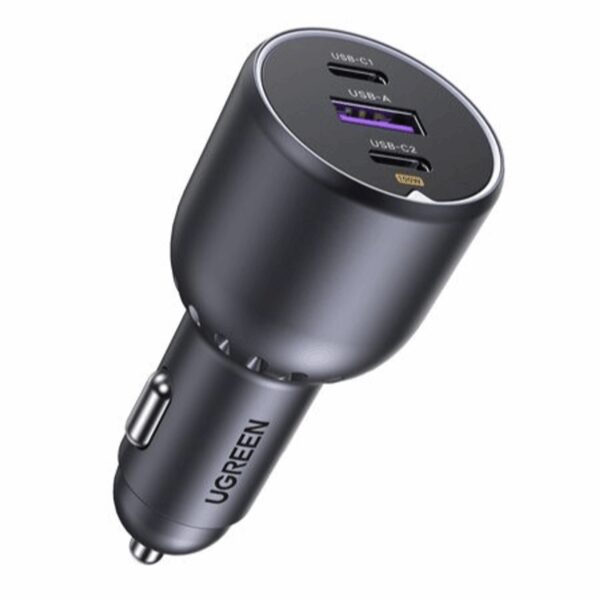 UGREEN 130W USB-C 3-port Car Charger
