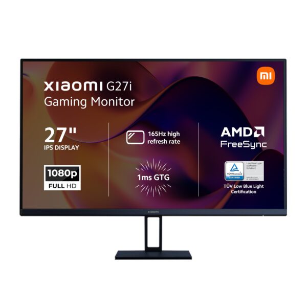 ELA5375EU Xiaomi-G27i 27-inch full hd gaming monitor wr 01a Xiaomi G27i 27" Full HD 1080p IPS Gaming Monitor (165Hz, 1ms, 16:9, HDMI/DP, and AMD FreeSync Premium)