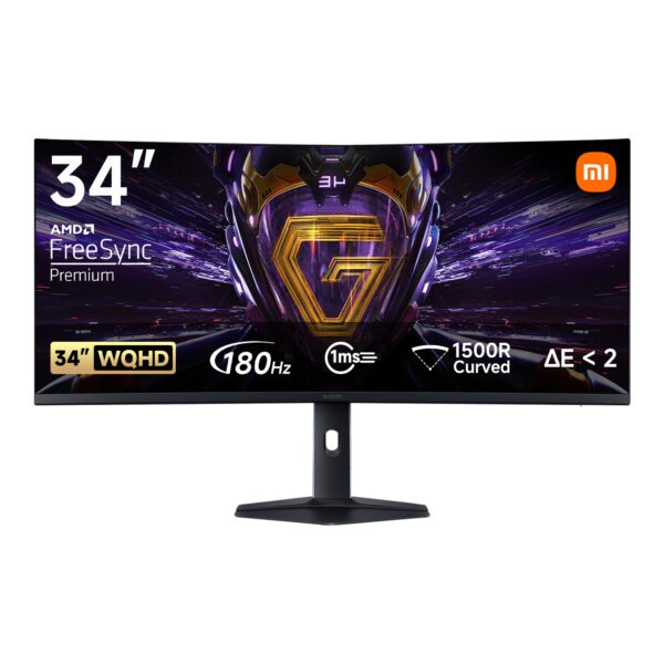 ELA5454EU Xiaomi-G34WQi-34-inch-1440p-UltraWide-VA-Curved-Gaming-Monitor wr 01b Xiaomi G34WQi 34" 1440p UltraWide VA Curved Gaming Monitor (180Hz, 1ms)