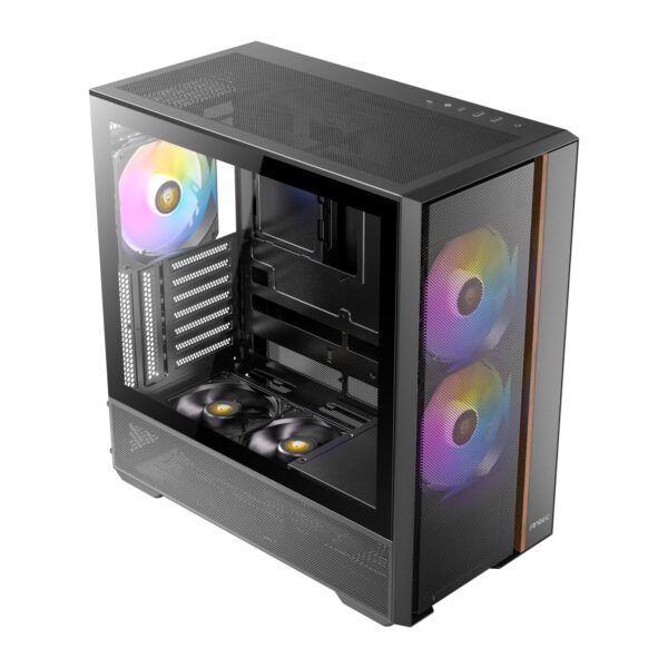 Antec FLUX Rear ARGB ATX Mid Tower Gaming Chassis - Black