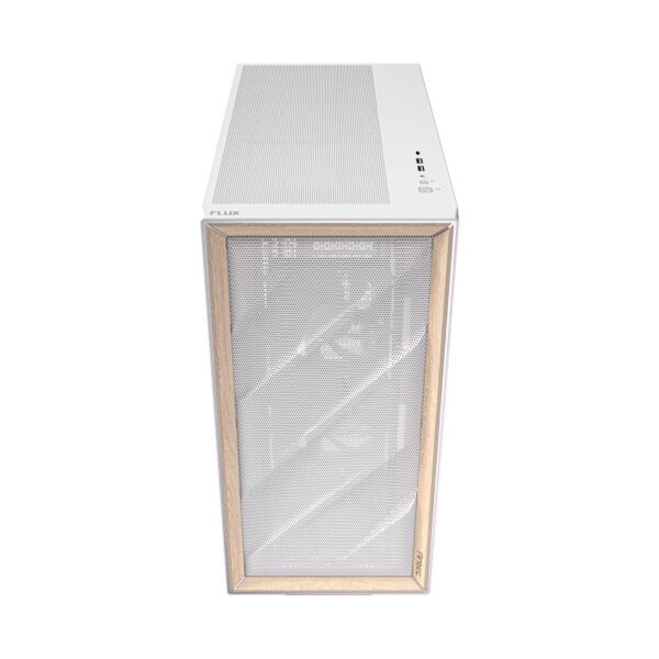 FLUX white wr 02 Antec FLUX Mid-Tower E-ATX Gaming Chassis Wood Front Panel - White