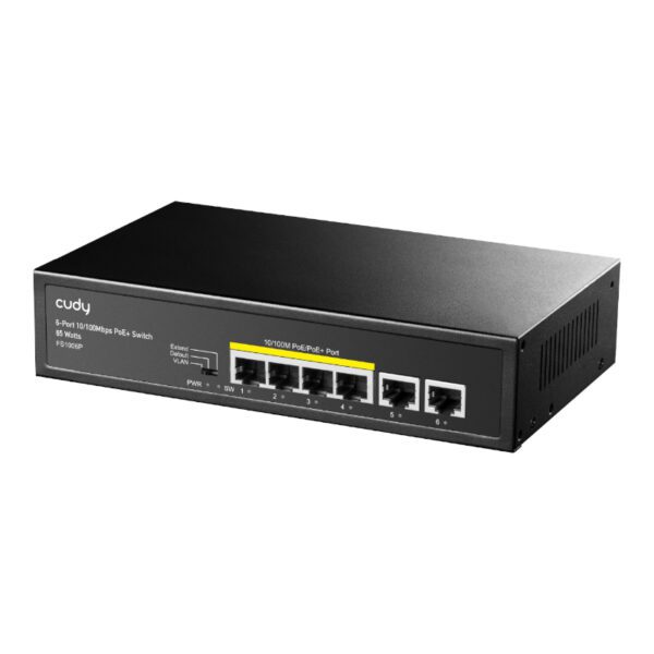FS1006P wr 02 Cudy 6-Port Ethernet Unmanaged Switch - 4 Ports POE