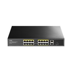 FS1018PS1 wr 01 Cudy 16-Port Unmanaged PoE+ Switch - Rack Mount