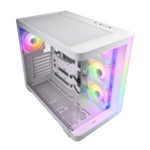 FSP M580-WA FSP-M580-ARGB-ATX-Mid-Tower-Gaming-Chassis-–-White wr 01a FSP M580 ARGB ATX Mid Tower Gaming Chassis - White
