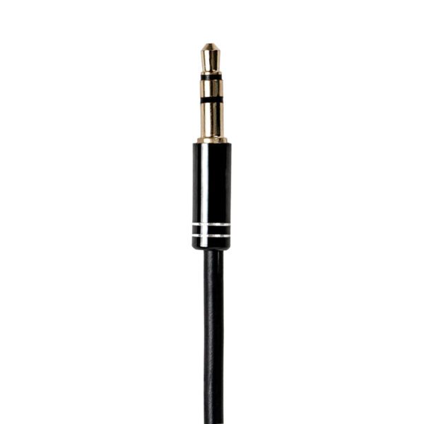 GAP35M2F wr 03a Gizzu 3-Pole Audio Splitter Cable - Black