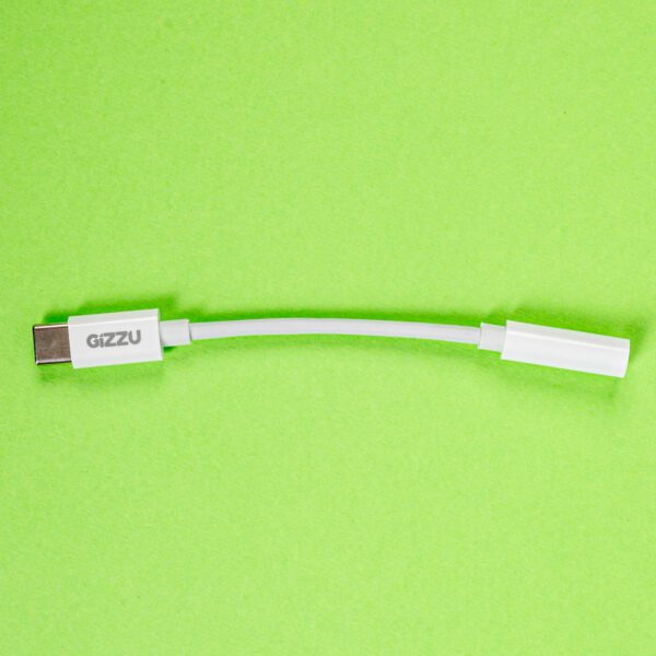 Gizzu USB Type-C to 3.5mm AUX Audio Adapter - White