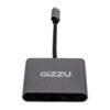 Gizzu 4-in-1 Type-C to Dual HDMI Hub