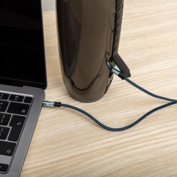 GCP35MM4 wr 03a Gizzu 3.5mm AUX Cable 1.5m - Black/Blue