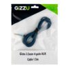 GCP35MM4 wr 04a Gizzu 3.5mm AUX Cable 1.5m - Black/Blue