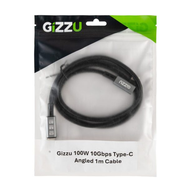GIZZU-GCPCC10010G90-01-100W-10Gbps-Type-C-Angled-1m-Cable PACKAGING-9150-Edit 2500x2500 Gizzu 100W 10Gbps Type-C Angled 1m Cable