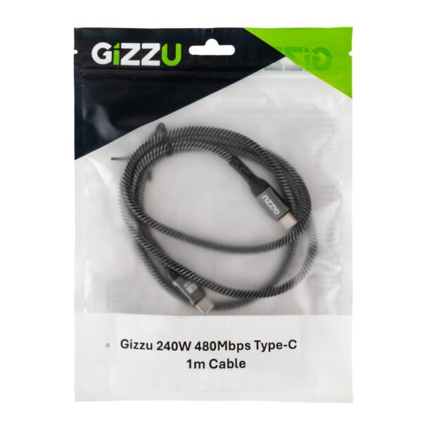 GIZZU-GCPCC240048G-01-240W-480Mbps-Type-C-1m-Cable PACKAGING-9135-Edit 1500x1500 GIZZU 240W 480Mbps Type-C 1m Cable