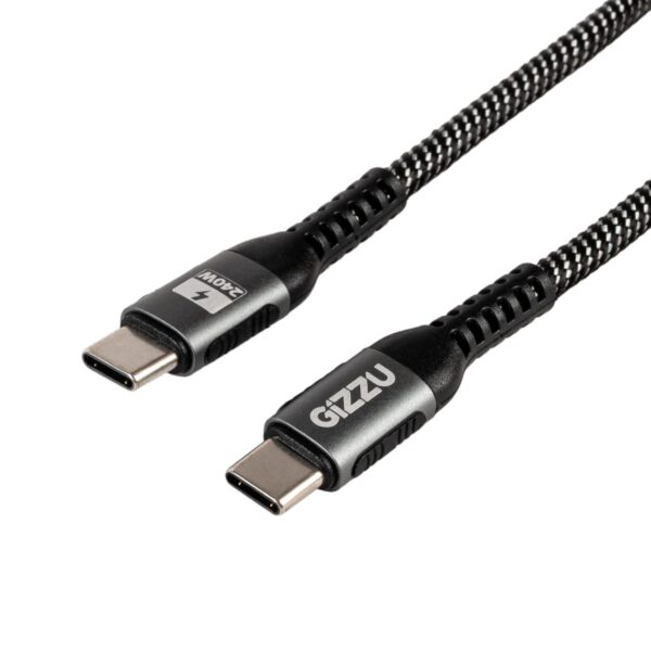 GIZZU-GCPCC240048G-01-Gizzu-240-480Mbps-Type-C-1m-Cable ANGLED-9128-Edit 1500x1500 GIZZU 240W 480Mbps Type-C 1m Cable