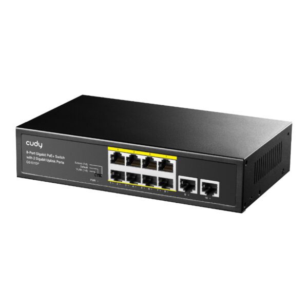 GS1010PE wr 02 Cudy 8-Port Gigabit PoE+ Unmanaged Switch