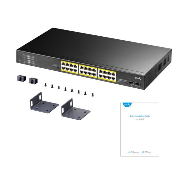 GS1028PS2 wr 04-1 Cudy 24-Port Gigabit PoE+ Unmanaged Switch
