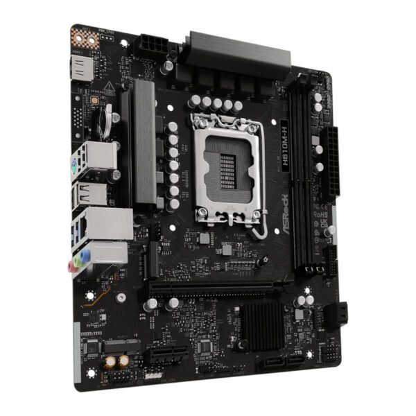 ASRock H810M-H Intel LGA1851 Micro ATX Motherboard - Black