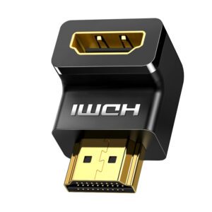 HD112-20109 UGreen-HD112-HDMI-4K-Male-to-Female-Down-angled-Connector-Black wr 01a UGREEN HD112 HDMI 4K Male to Female Down-angled Connector - Black