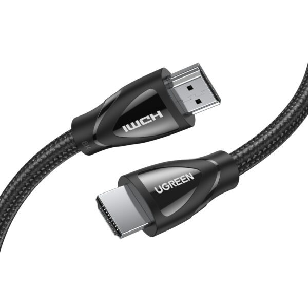 HD140-80403 UGreen-HDMI-2.1-Male-to-Male-Cable-2M wr 03a UGREEN HDMI 2.1 Male to Male Cable 2M (8K@60Hz | 4K@120Hz) – Black