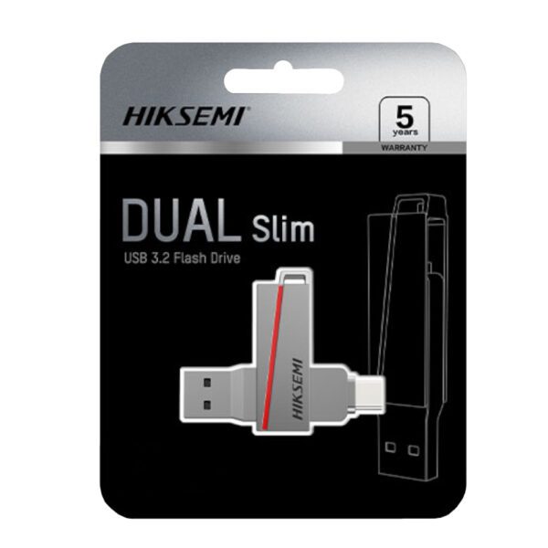 HS-USB-E307C-64G wr 05 HIKSEMI Dual Slim 64GB USB3.2 Flash Drive