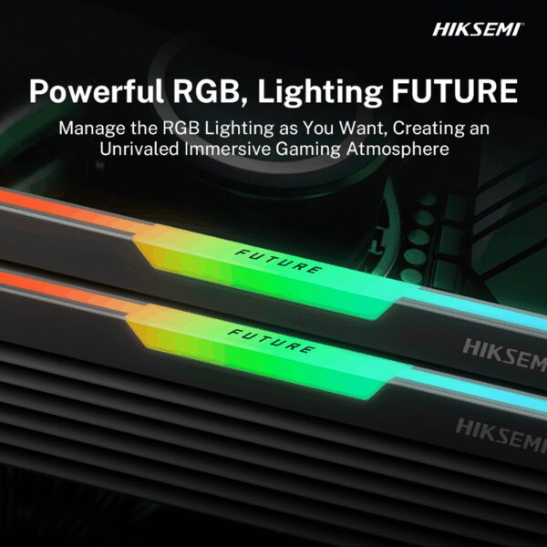 HSC416U36C5-8G2 Hiksemi Future RGB 16GBKIT 2x8GB 3600MHz wr 06 Hiksemi Future RGB 16GBKIT (2x8GB) 3600MHz DDR4 Desktop Gaming Memory Black