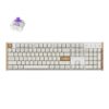 K10H-Q1 Keychron K10 HE 100 Hot-Swap Gateron Dbl wr 01 Keychron K10 HE Special Edition Full-size Hot-Swap Gateron Dbl-Rail Nebula Switch RGB Wireless Keyboard - White (Wood + Al)