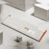 K10H-Q1 Keychron K10 HE 100 Hot-Swap Gateron Dbl wr 05 Keychron K10 HE Special Edition Full-size Hot-Swap Gateron Dbl-Rail Nebula Switch RGB Wireless Keyboard - White (Wood + Al)