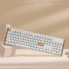 K10H-Q1 Keychron K10 HE 100 Hot-Swap Gateron Dbl wr 06 Keychron K10 HE Special Edition Full-size Hot-Swap Gateron Dbl-Rail Nebula Switch RGB Wireless Keyboard - White (Wood + Al)