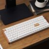 Keychron K4 HE 96% Magnetic Switch Hot-Swap RGB Wireless Keyboard – White (Wood + Aluminium)