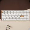Keychron K4 HE 96% Magnetic Switch Hot-Swap RGB Wireless Keyboard – White (Wood + Aluminium)
