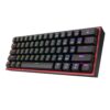 K617-RGB-WR-06 Redragon K617 FIZZ 60% Wired RGB Gaming Keyboard - Black
