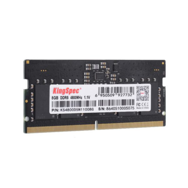 KS4800D5N11008G Kingspec-8GB-4800MHz-DDR5-SODIMM-Notebook-Memory-Black wr 02a Kingspec 8GB 4800MHz DDR5 SODIMM Notebook Memory