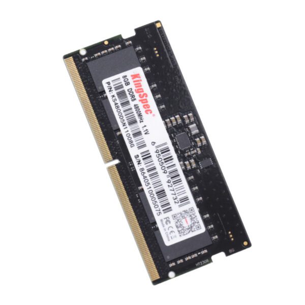 KS4800D5N11008G Kingspec-8GB-4800MHz-DDR5-SODIMM-Notebook-Memory-Black wr 04a Kingspec 8GB 4800MHz DDR5 SODIMM Notebook Memory