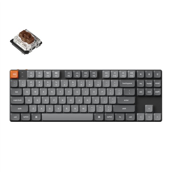 Keychron K1M-H3 wr 01a Keychron K1 Max QMK/VIA 80% Wireless Custom Mechanical Keyboard | BROWN Switches