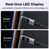 L530-65867 UGREEN 240W USB Type-C Cable with LED Di wr 04 UGREEN 240W USB Type-C Cable with LED Display 2M