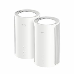 M11000-2PACK Cudy-BE11000-Mesh-Kit-2.5G-Wifi7 Cudy BE11000 Wi-Fi7 Tri-band Mesh Wi-Fi System - 2 Pack
