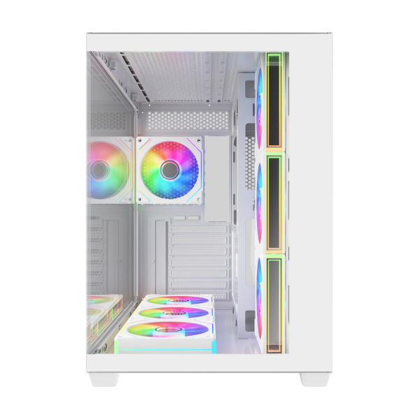 M341-WA FSP M341 ATX Dual Chamber Mid Tower Gami wr 02 FSP M341 ATX Dual Chamber Mid Tower Gaming Chassis - White