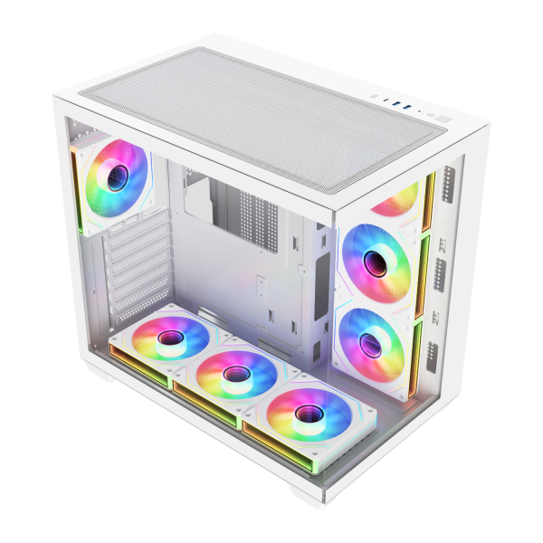 M341-WA FSP M341 ATX Dual Chamber Mid Tower Gami wr 03 FSP M341 ATX Dual Chamber Mid Tower Gaming Chassis - White