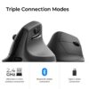 Keychron M5-A29 1K Wireless Mouse (BT/2.4GHz/Wired) - Black
