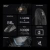 Keychron M6S-B72 1K Wireless Mouse (BT/2.4GHz/Wired) - Black