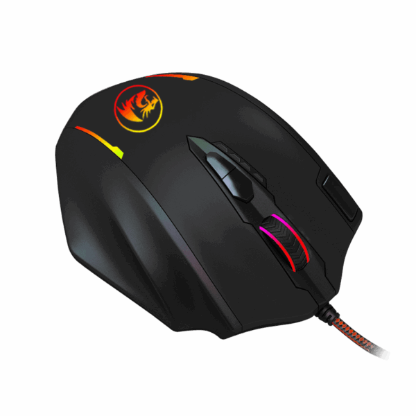 REDRAGON IMPACT 12400DPI MMO Gaming Mouse - Black