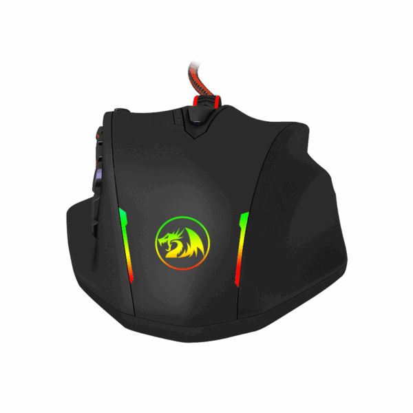 REDRAGON IMPACT 12400DPI MMO Gaming Mouse - Black
