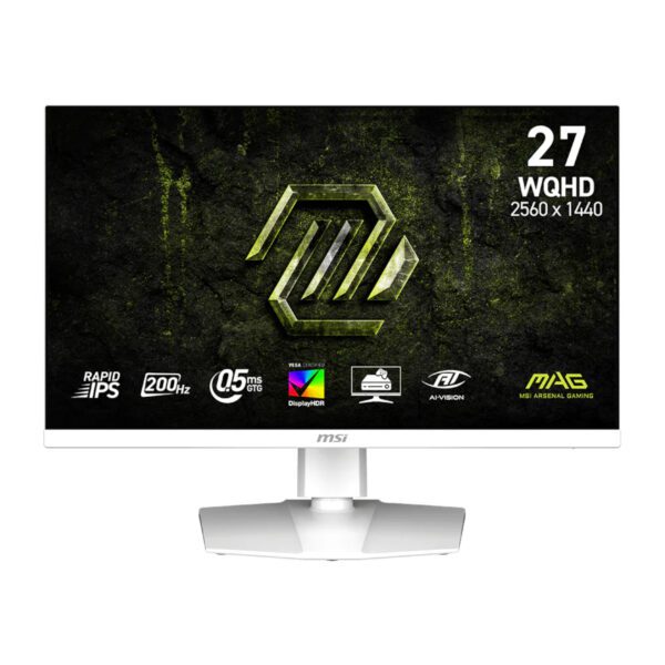 MSI MAG 274QRFW E20 27" WQHD 200Hz IPS Gaming Monitor - White