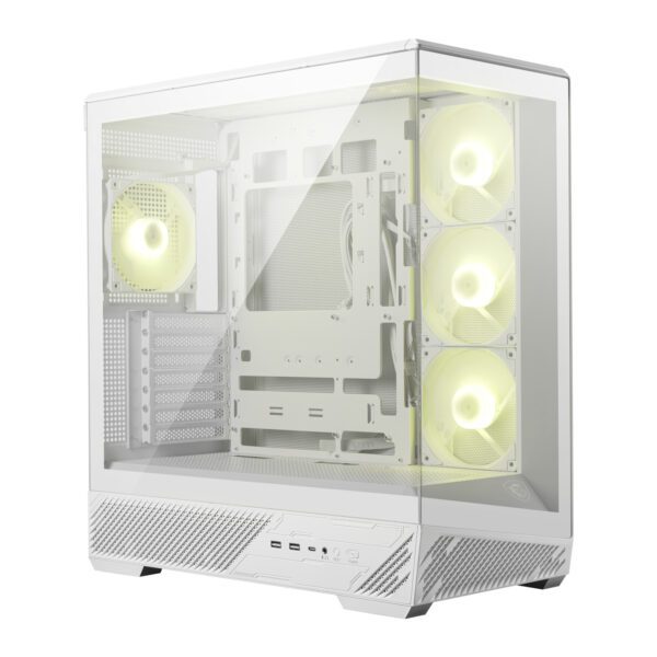 MAG-PANO-130R-PZ-WH MSI-MAG-PANO-130R-PZ-ATX-Gaming-Chassis-White wr 01 MSI MAG PANO 130R PZ ATX Gaming Chassis - White