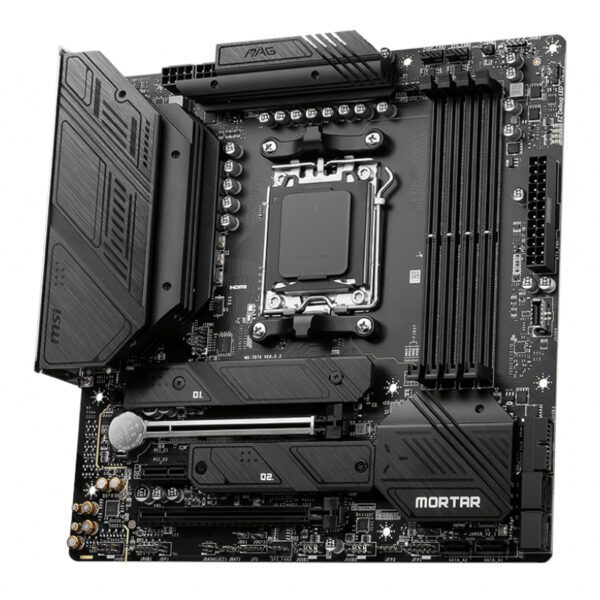 MAGB650MMORTARWIFI wr 03a MSI MAG B650M MORTAR WIFI AMD AM5 mATX Gaming Motherboard