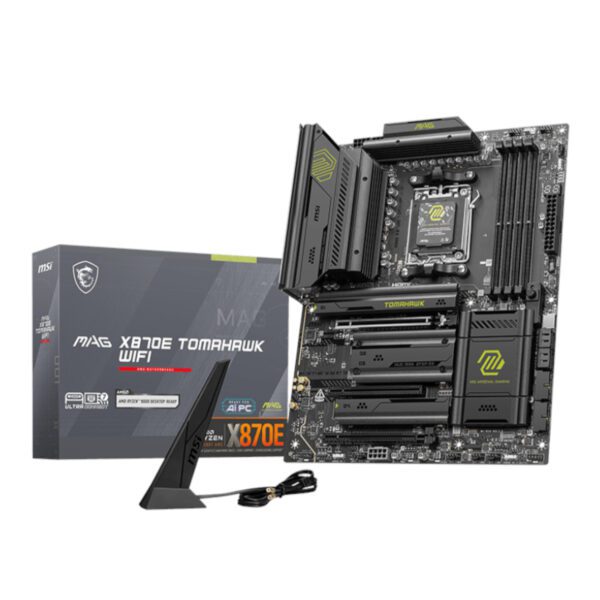 MAGX870ETOMAHAWKWIFI MSI-X870E-TOMHWK-WIFI-AM5-ATX-4X-DDR5 wr 01 MSI MAG X870E TOMAHAWK WIFI AM5 ATX DDR5 Gaming Motherboard