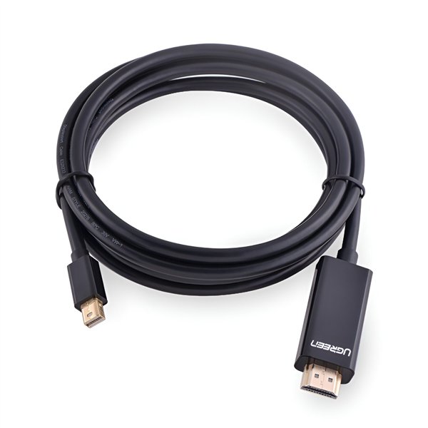 UGREEN Mini DisplayPort Male to 4K@30Hz HDMI Cable 1.5m - Black