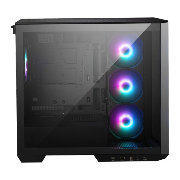 MSI MAG-PANO-M100R-PZ wr 04a MSI MAG PANO M100R PZ M-ATX ARGB Gaming Chassis - Black