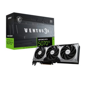 MSI RTX5070TIVENTUS3XOC16GB wr 01a MSI GeForce RTX 5070 Ti 16G VENTUS 3X OC Graphics Card