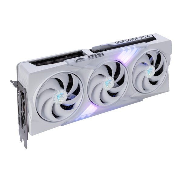 MSI RTX5080GAMINGTRIOOC16GBWH wr 03a MSI GeForce RTX 5080 GAMING TRIO OC 16G Graphics Card - White